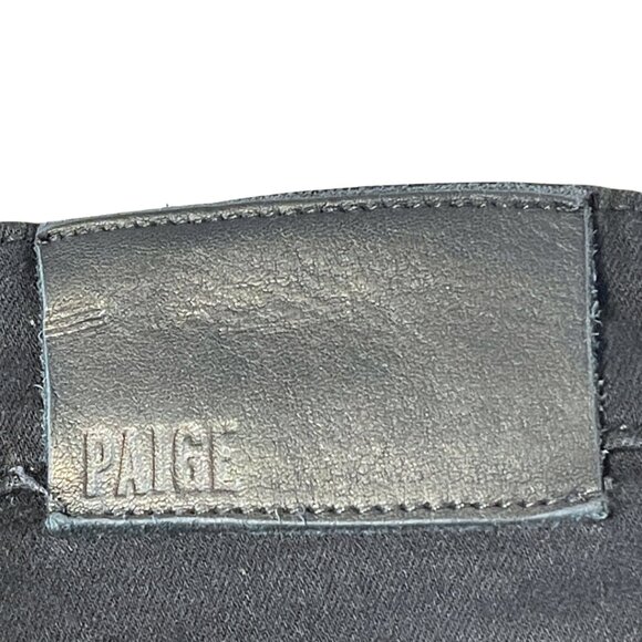 Paige Federal Jeans Mens Size 32 Black Shadow Straight Preppy Stretch Classic - Picture 12 of 16